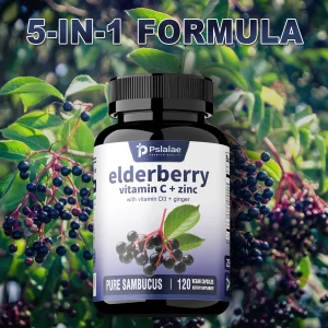 Elderberry, Vitamin C + Zincs