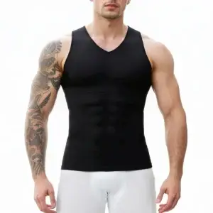 Men's Shapewear V-Neck  Tight-Fitting Fitness Exercise Vest